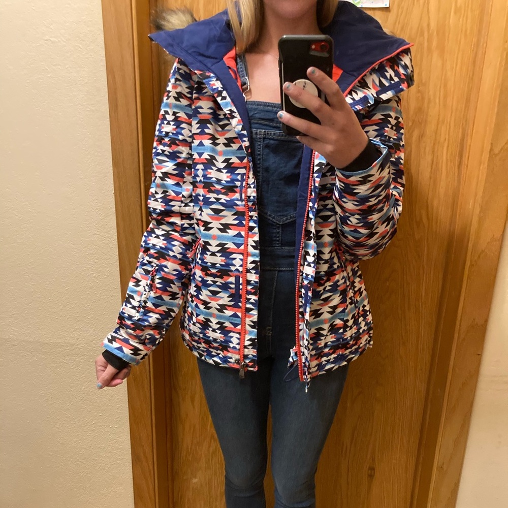 NWT Aztec Print Roxy Ski Snowboarding Jacket